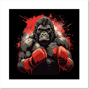 boxer gorilla Posters and Art